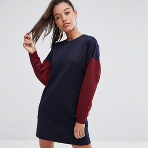 Asos Color block Sweat Dress